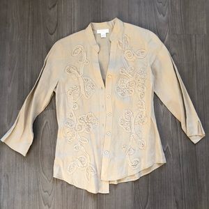 Charter Club 3/4 Linen Tunic